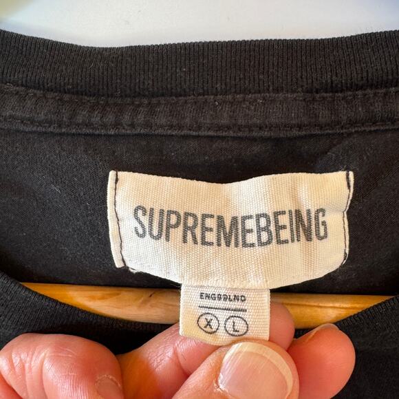 Supremebeing, Black Lion T-shirt Respect The Beard, Size XL - Picture 3 of 8